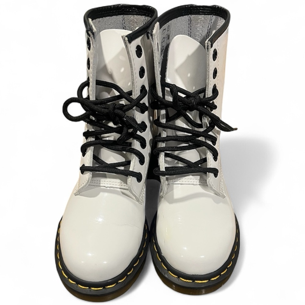Doc Martens Women’s White Ankle Boots Size 5 - Picture 5 of 7